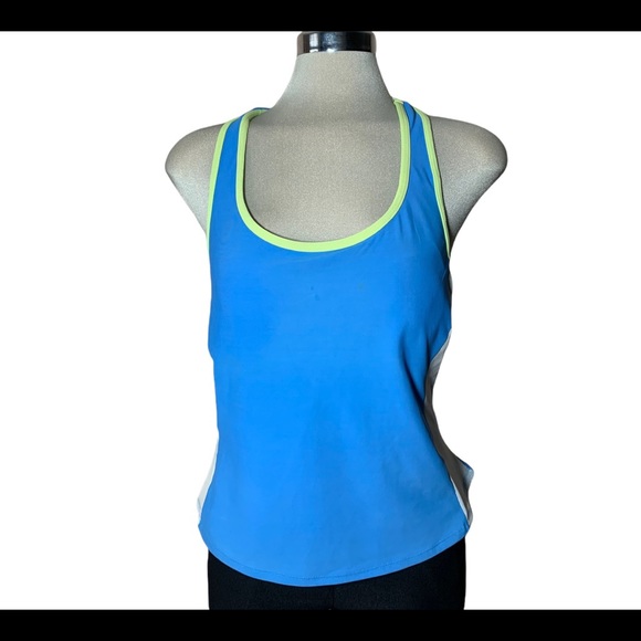 CAZIMI Blue and White Sport Tank Size 14 - Picture 6 of 8